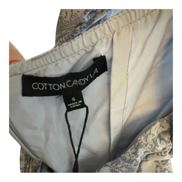 Cotton Candy Silver Ruched Slip Dress - Picture 4 of 4